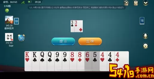 湖南跑得快有多少张牌