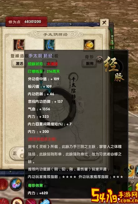 九阴真经开经脉最划算