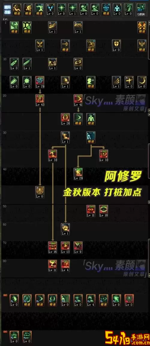2020年阿修罗技能加点图