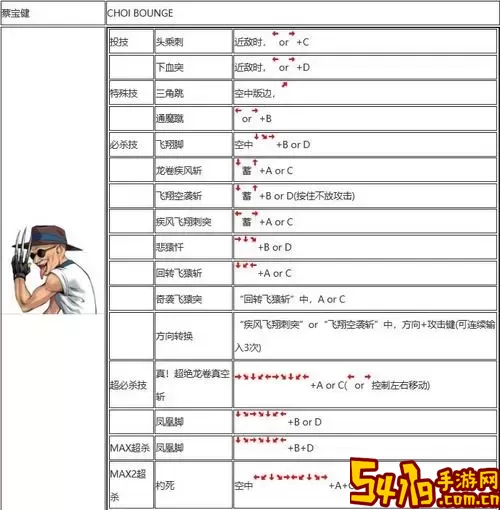 mugen怎么查看人物出招表图2