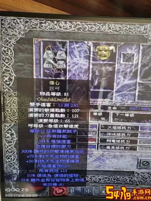 暗黑2弓马什么装备能下地狱图2