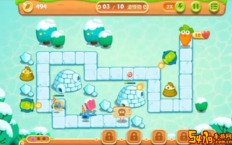 保卫萝卜2挑战第2关图1