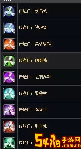 魔兽世界法师传送门多少级图1