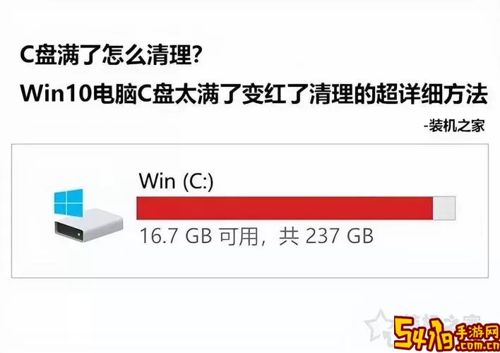 win10 c盘突然爆满图1