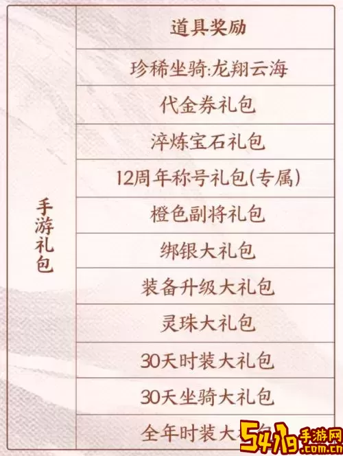 御龙在天手游全面免费礼包汇总，获取你的专属福利！图2
