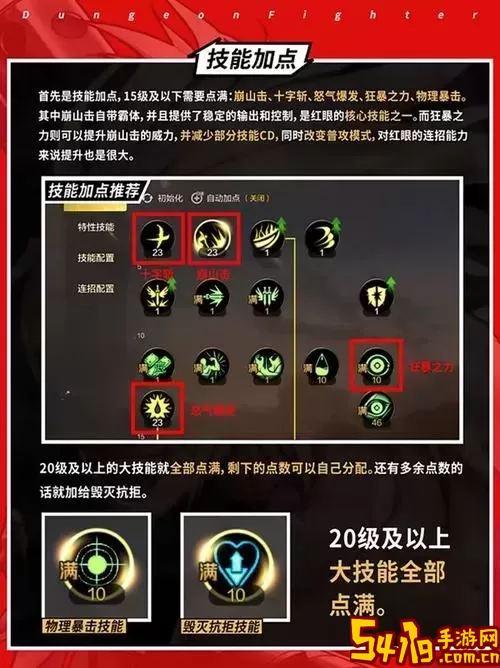“DNF100级狂战士刷图技能加点全面攻略与技巧解析”图1