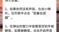 电脑音量被锁定调不了怎么办-电脑音量键被锁了怎么办