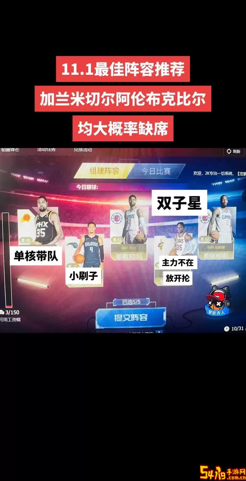 nba2kol2什么阵容搭配好-nba2kol2什么队伍好图3