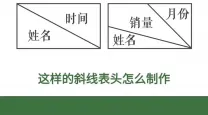 excel如何单元格加斜线