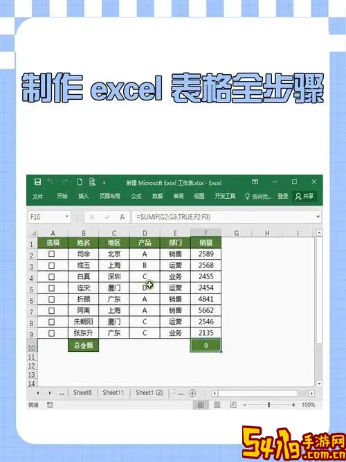excel制作表格的方法图3