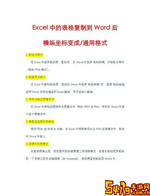 Excel表格转换成Word格式表格的详细教程与技巧分享图3
