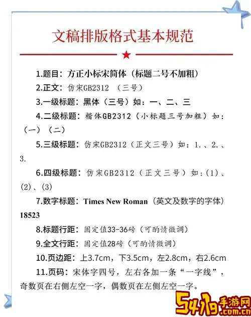 公文中一二三四级标题字体规范与设置方法详解图1