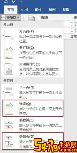 分节符为什么会有空白页图2