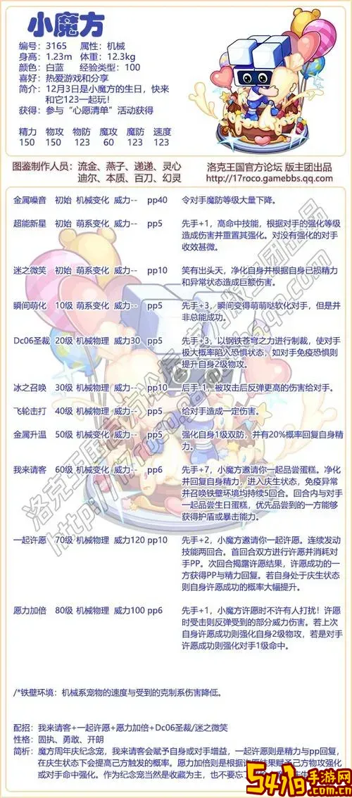 洛克王国立方人技能搭配图1