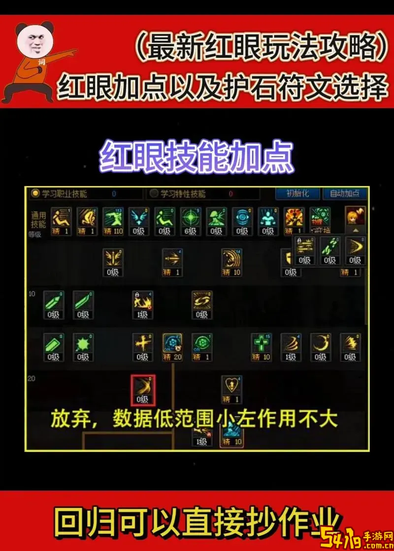 dnf韩服手游红眼技能加点图1