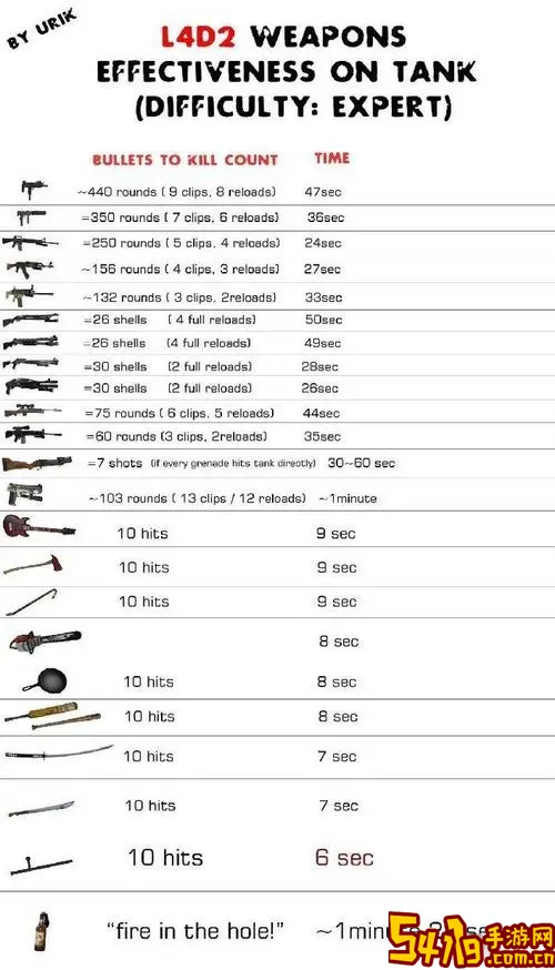 求生之路2所有武器介绍图1