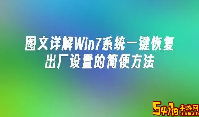 win7恢复系统出厂设置图1