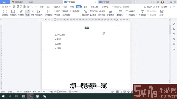 word里面的手动目录怎么添加图片图3